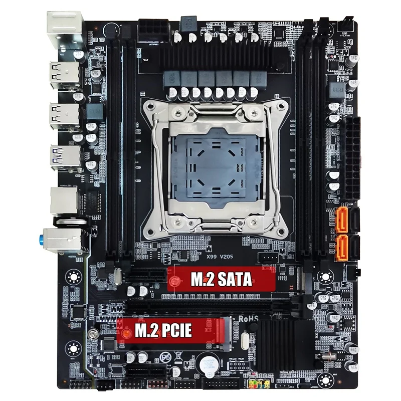 Материнская плата X99 + перегородка кабель SATA переключателя термопрокладка LGA2011-3