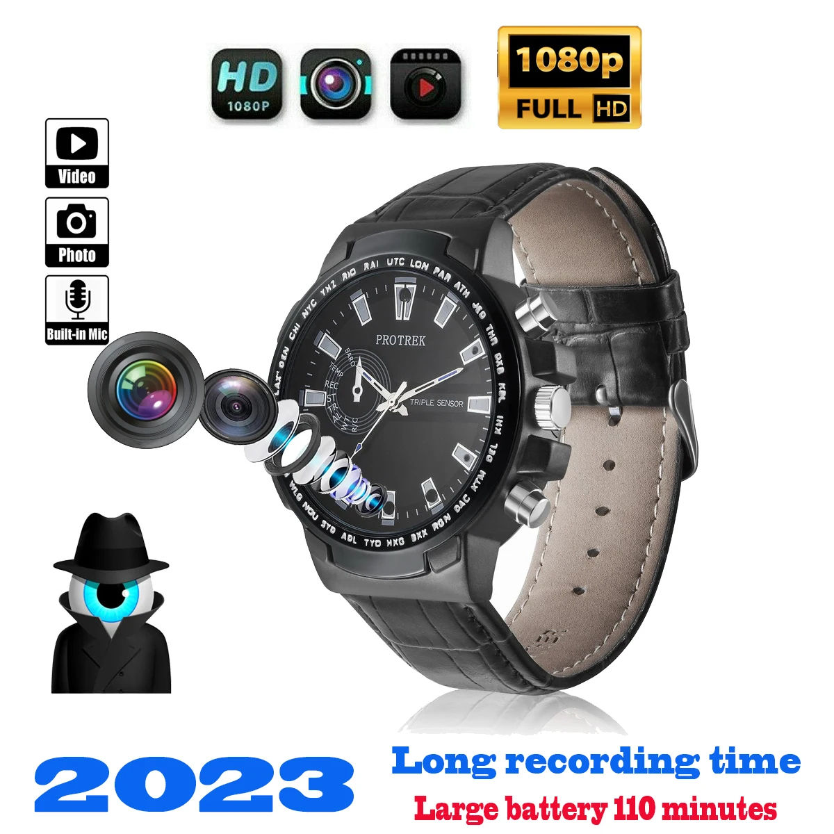 

Watch Camera Mini Micro Action Wireless Video Recorder Invisible Espion Spia Bodycam Espia Oculta Hiden Camouflaged Surveillance