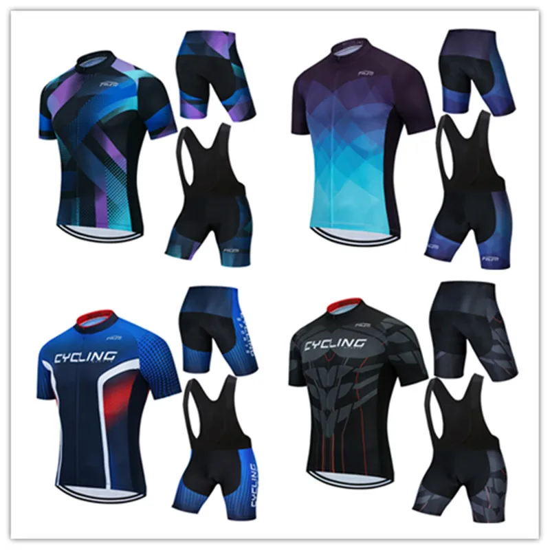

2021 New Team Teleyi Cycling Jersey 20D Bike Shorts Set Ropa Ciclismo Mens MTB Summer PRO BICYCLING Maillot Bottom Clothing Men