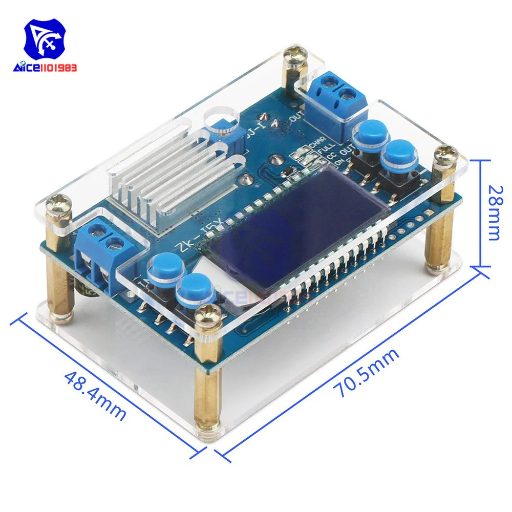 Понижающий преобразователь CC CV DC 6 5-36 в 1 2-32 В 5 А 75 Вт модуль питания трансформатор