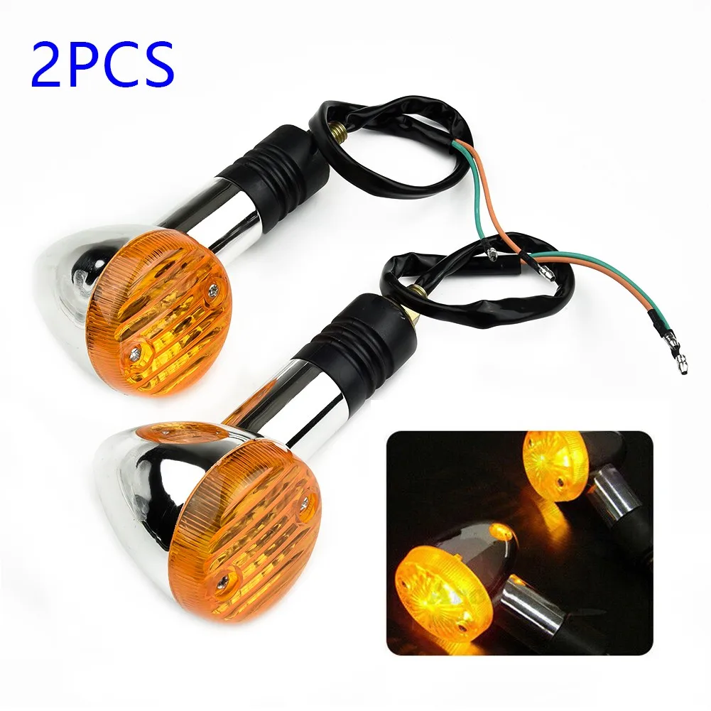 Type: Motorcycle Bulb Bullet Turn Signal Light  Condition: 100% Brand New And High Quality   Lens Color: Amber  Light Color: Am