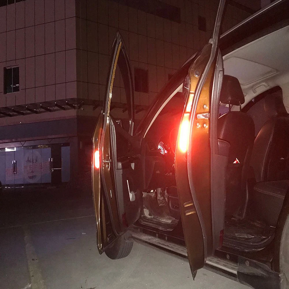 4 шт. универсальные светоотражающие наклейки на двери автомобиля