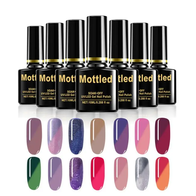 

18ml Thermal Gel Nail Polish 2-layers Color Changing Effect Gel Varnishes For Manicure Long Lasting Art UV Gel Nails Accessories