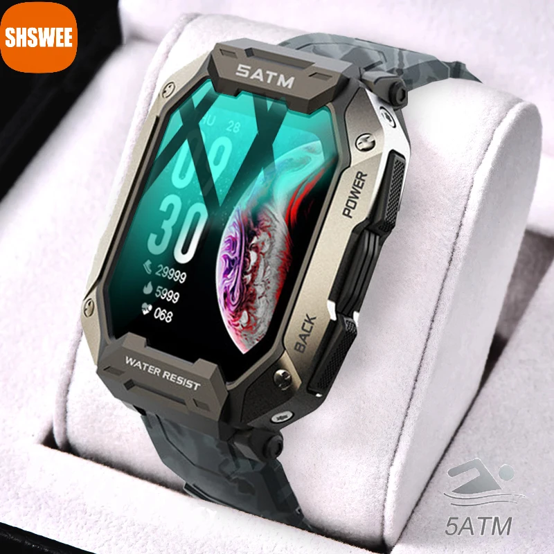 

Мужские Смарт-часы 5 АТМ, мониторинг здоровья при плавании, 24 спортивных режима, часы, мужские Смарт-часы для Samsung, Apple, Xiaomi, Huawei