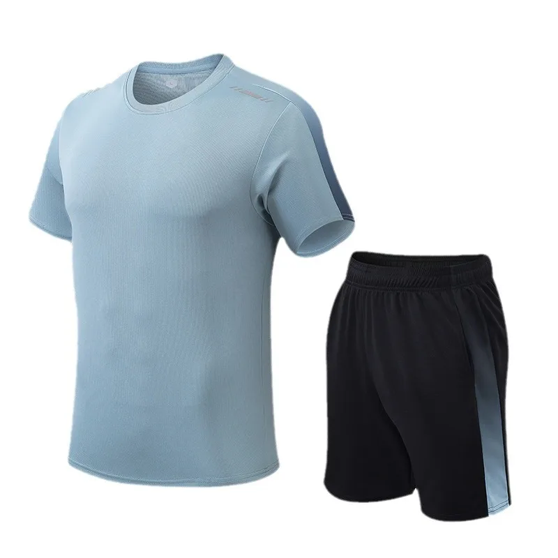 Летний спортивный костюм азиатского размера баскетбольный Мужская футболка с