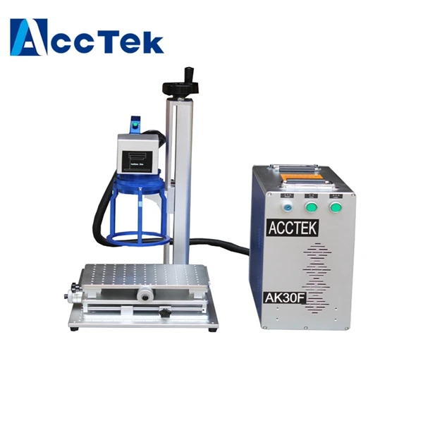 

2022 hot sell fiber laser marking machine with rotary JPT 20W 30W or 50W Raycus metal engraving machine have good price