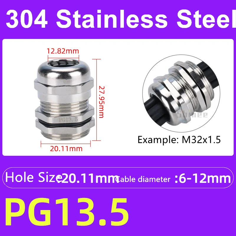 

Водонепроницаемый кабельный сальник латунный IP68 PG7 PG9 PG13.5 PG16