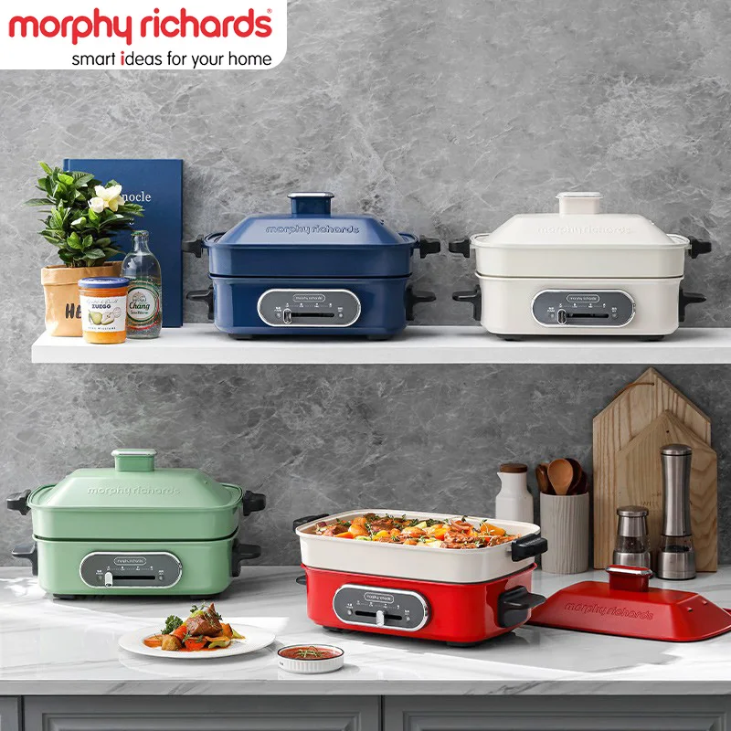 

Morphy Richards MR9088 Electric Cooker 2.5L Non-Stick Frying Pan Household Barbecue Stove 1400W Multi Cooker Kitchen Appliances