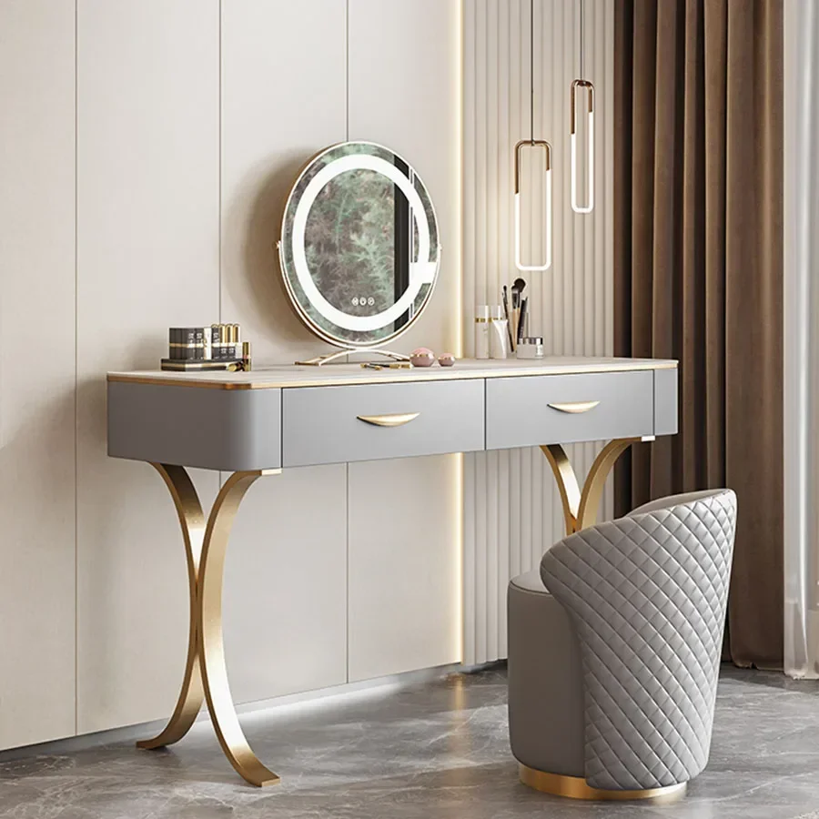 Итальянский туалетный столик маленький доступный высокий угловой для спальни