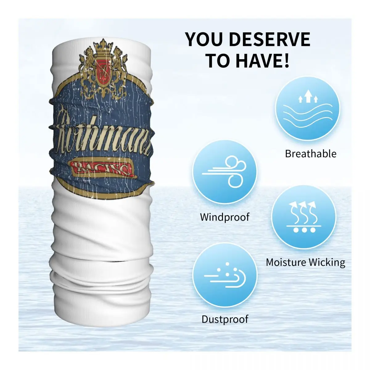 Дизайнерская ветрозащитная дышащая маска-шарф с защитой от ветра