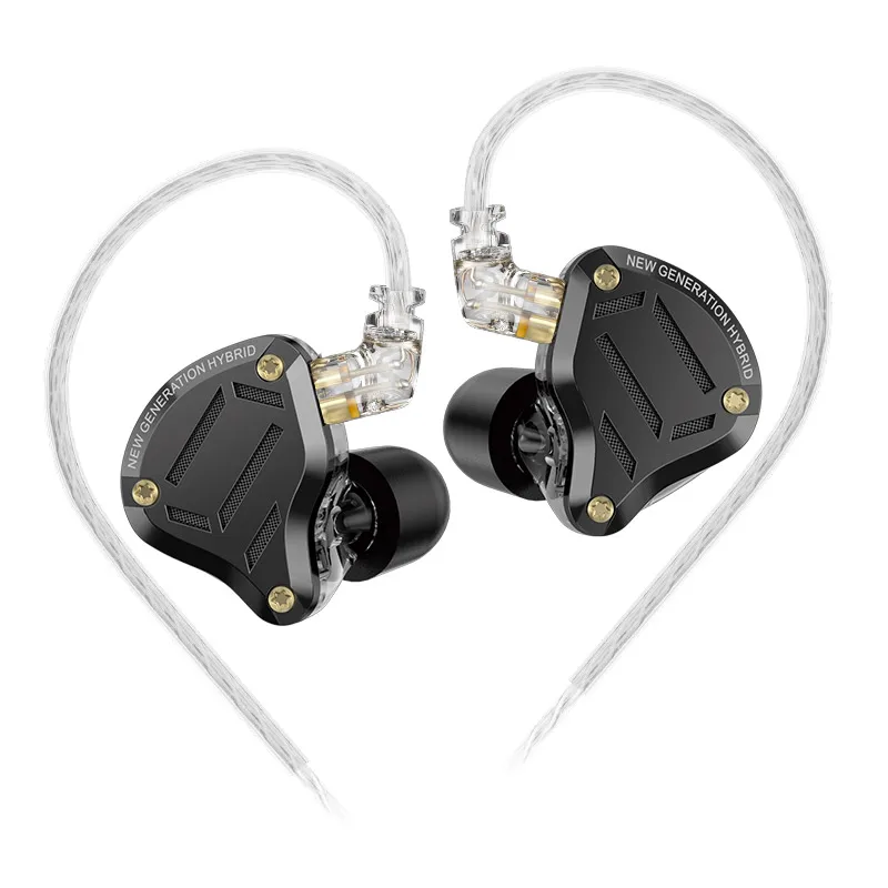 Наушники-вкладыши KZ ZS10 PRO 2 DD + BA Hybrid IEM Hi-Fi сменный кабель дизайнерские наушники с