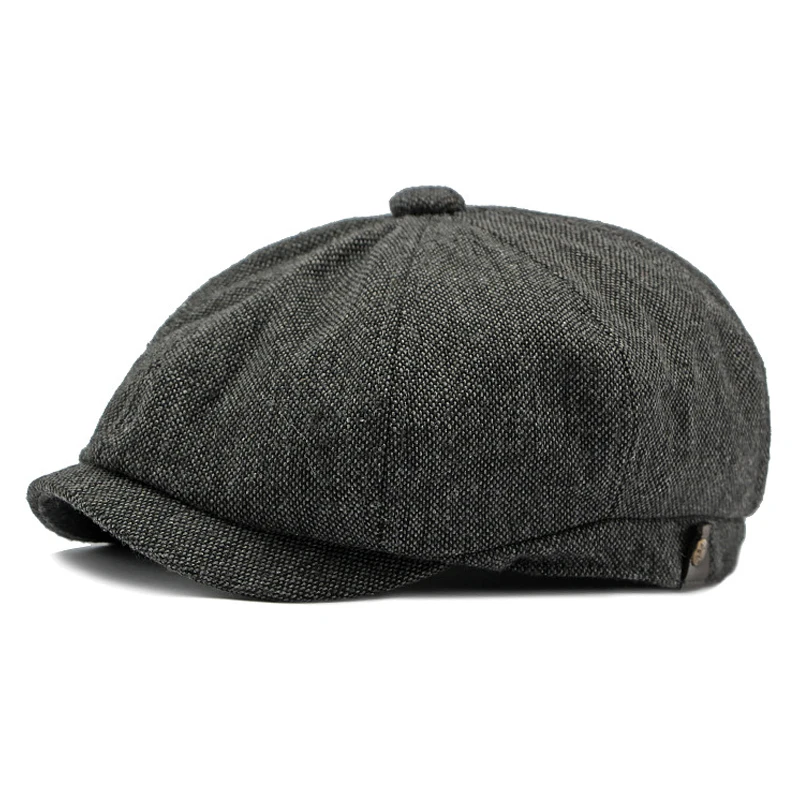 

Кепка газетчика в британском стиле, твидовая ретро-стиля для женщин, художника-детектива, Мужская кепка для вождения