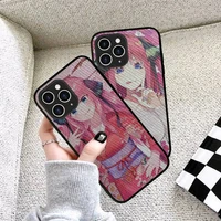anime nino nakano phone case hard leather case for iphone 11 12 13 mini pro max 8 7 plus se 2020 x xr xs coque