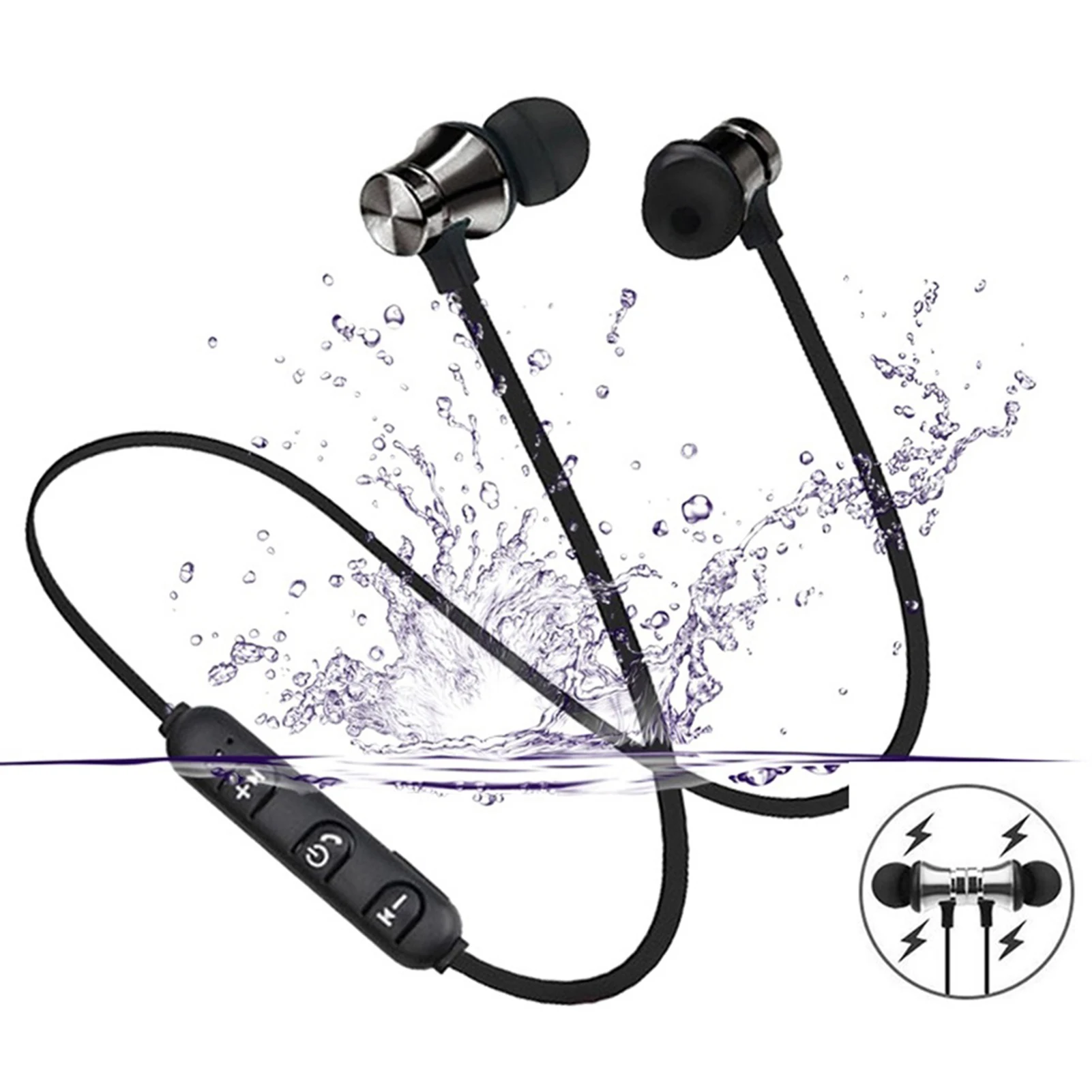 

Magnetic Wireless Bluetooth Earphone Stereo Sports Waterproof Earbuds Wireless in-ear Headset with Mic