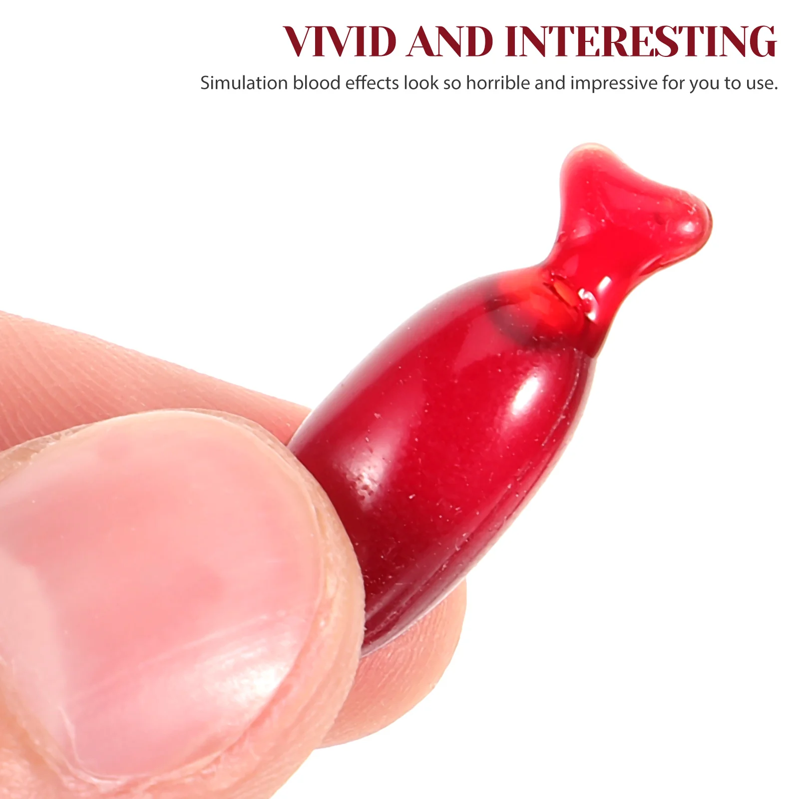 Реквизит для макияжа на Хэллоуин капсулы с искусственной кровью портативная