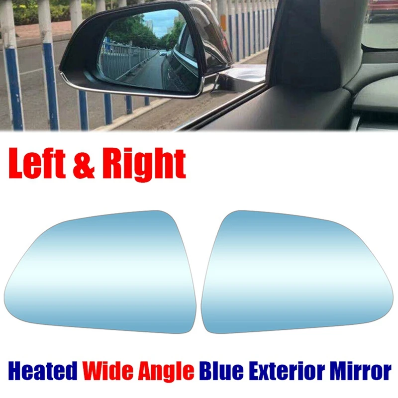

Heated Rear View Mirror Lens Rear View Blue Mirror Lens Glass For Tesla Model 3 2017-2020