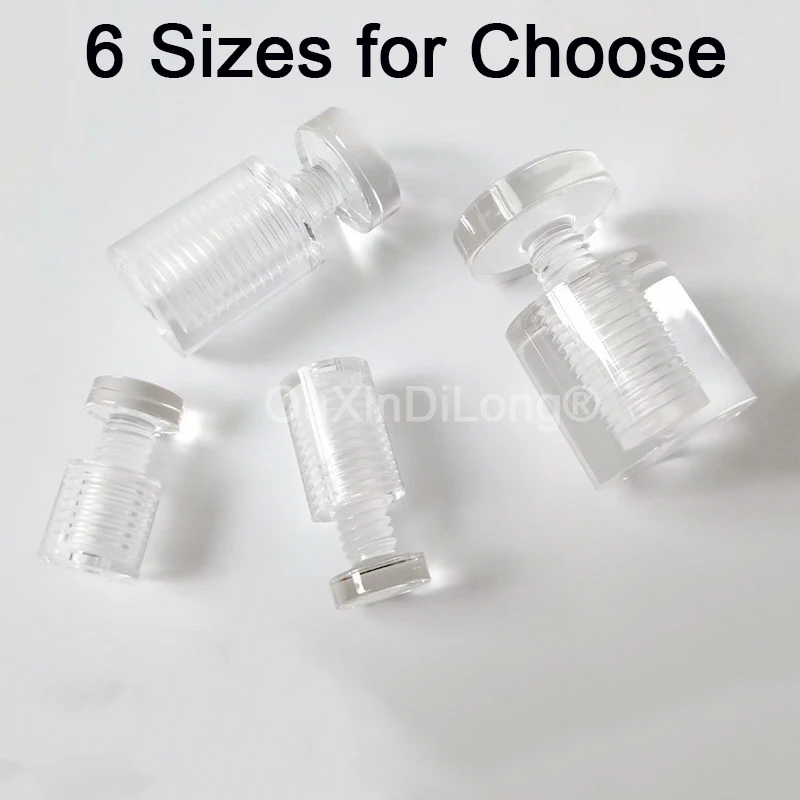 

200 шт., прозрачные акриловые винты для настенных вывесок