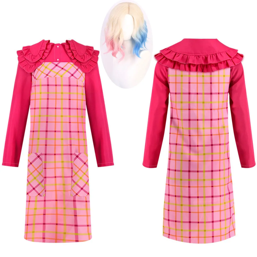 

WedAddams Enid Sinclair Cosplay Costume Women Plaid Dress Full Set Girls Role Play Performance Wear Helloween Party