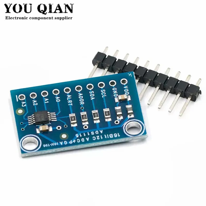 

10PCS 16 Bit I2C ADS1115 Module ADC 4 channel with Pro Gain Amplifier RPi