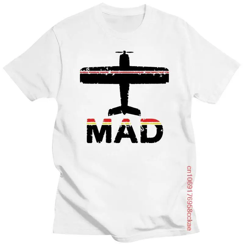 

New Fly Madrid T-Shirt Mad Barajas Airport Spain Espana Real 2021 2021 Short Sleeve Cotton Casual Men Fashion Custom Slim Fit T-