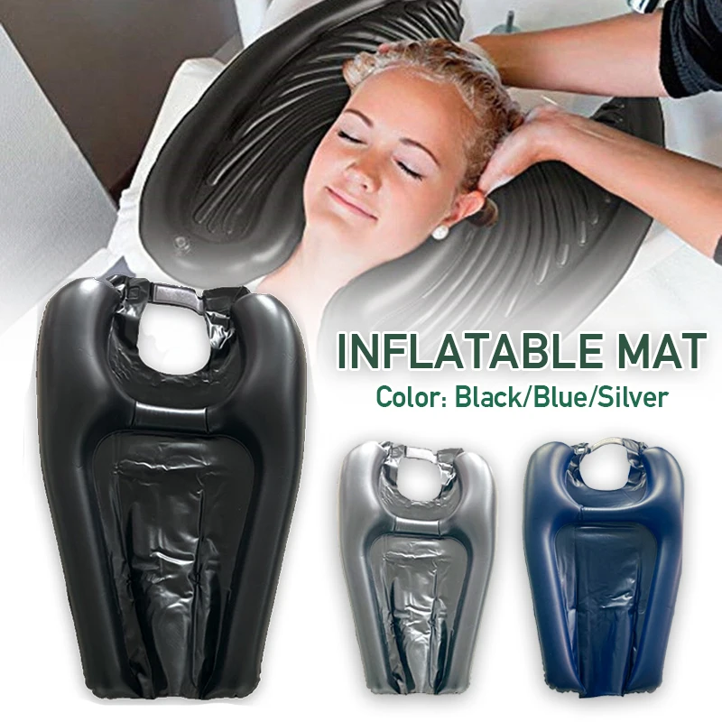 

PVC Inflatable Shampoo Basin Portable Shampoo Pad Quickly Inflate Deflate Hair Washing Basin For Pregnant Elderly Hair Salon