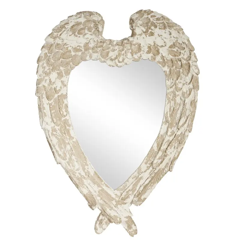 

Овальное настенное зеркало 44 дюйма, белый цвет