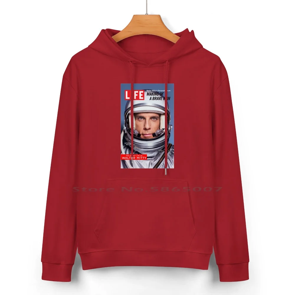 Толстовка с капюшоном из чистого хлопка секретная жизнь Уолтера митти 24 цвета