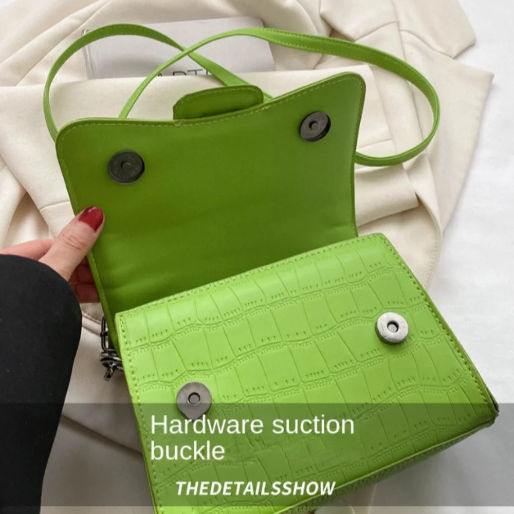 Модная винтажная квадратная сумка в корейском стиле ярких цветов Ins Y2K на одно