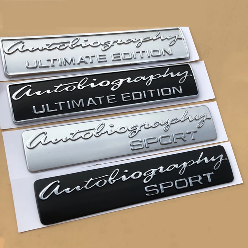 

SV Autobiography Ultimate Edition SPORT Emblem Bar Badge Fit for Range Rover Executive Limited Car Trunk Logo Aluminum Sticker