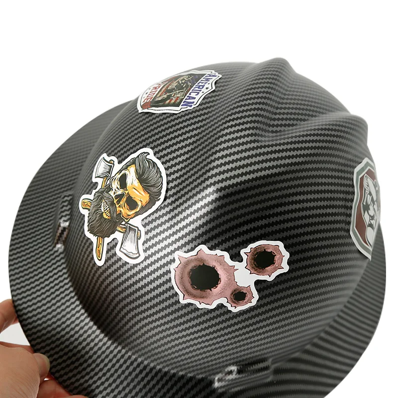 Защитный шлем с полными полями твердая шляпа из углеродного волокна кепка для