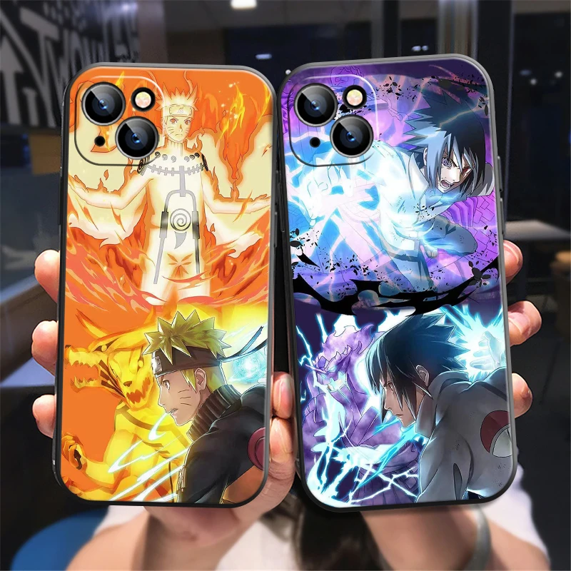 

Japan Anime Naruto Phone Case For iPhone 11 Pro 12 Mini 13 Pro Max SE 2020 X XR XS MAX 8 7 6 6S Plus Silicon TPU Black Cover