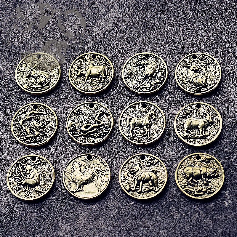 

Латунная статуя животного, украшение для монет, Зодиак, крыса, бык, тигр, кролик, дракон, змея, лошадь, овечка, обезьяна, курица, собака, свинья,...