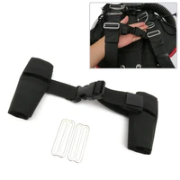 adjustable technical scuba dive chest strap harness webbing quick release buckle durable webbing with adjustable loop