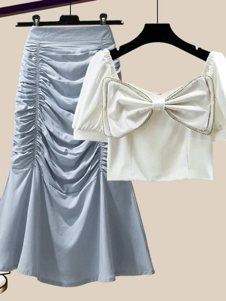 Женский элегантный костюм heeylace французский винтажный летний комплект из двух