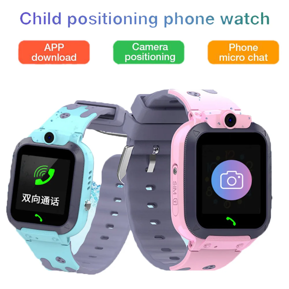 

Child Smart Watches Two Way Phone Call SOS Button LBS Location Tracker Support Micro SIM Card Photography Pedometer Kids Clock