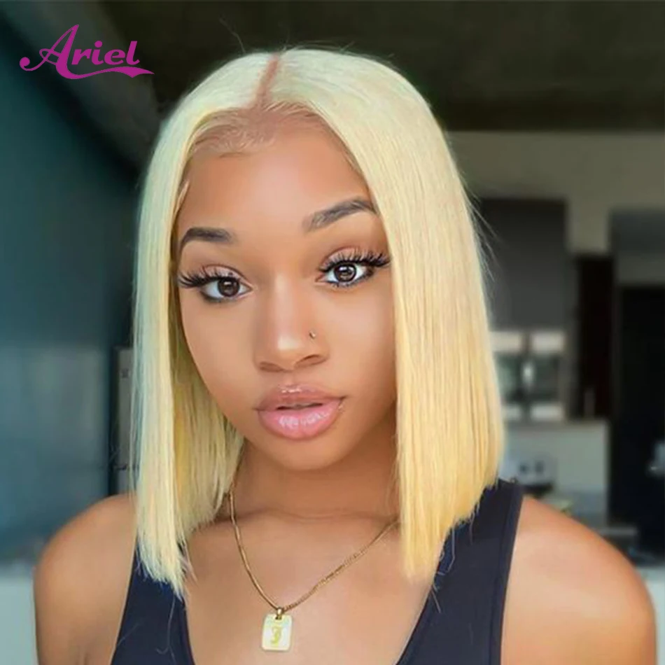 

13X4 HD Transparent Lace Front Human Hair Wigs 4x4 Lace Closure for Women Pre Plucked Remy Brazilian Straight Lace Frontal Wig