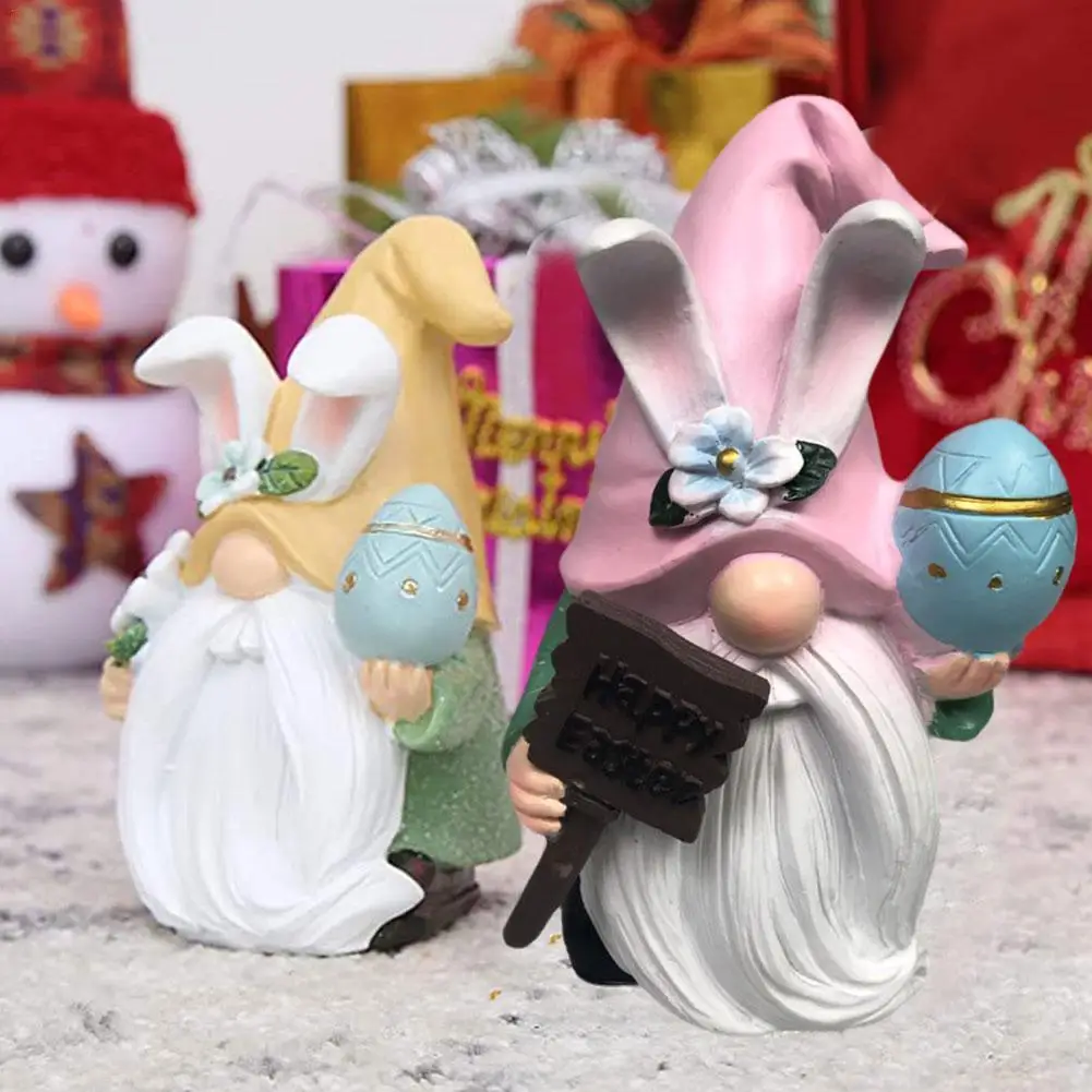 

Easter Bunny Doll Decoration Home Ornaments Table Decor Valentines Gifts Gnomes Decor Resin Household Easter Decoration Gifts