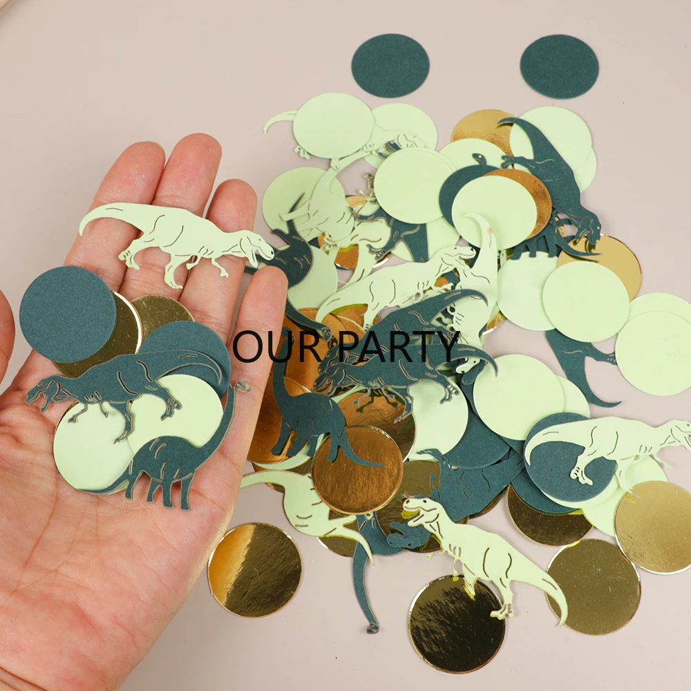 

Бумажные конфетти динозавры для праздника