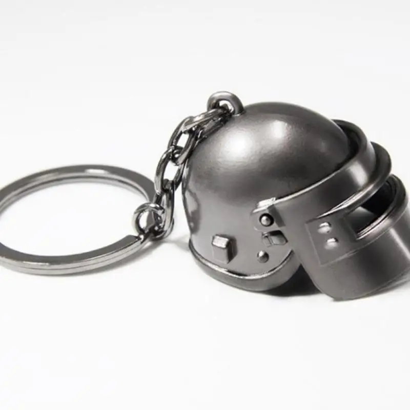 Автомобильная брелок-модель Игры Литой шлем 98K Брелок Игрушки Фигуры Косплей реквизит для игрока Неизвестные битвы.