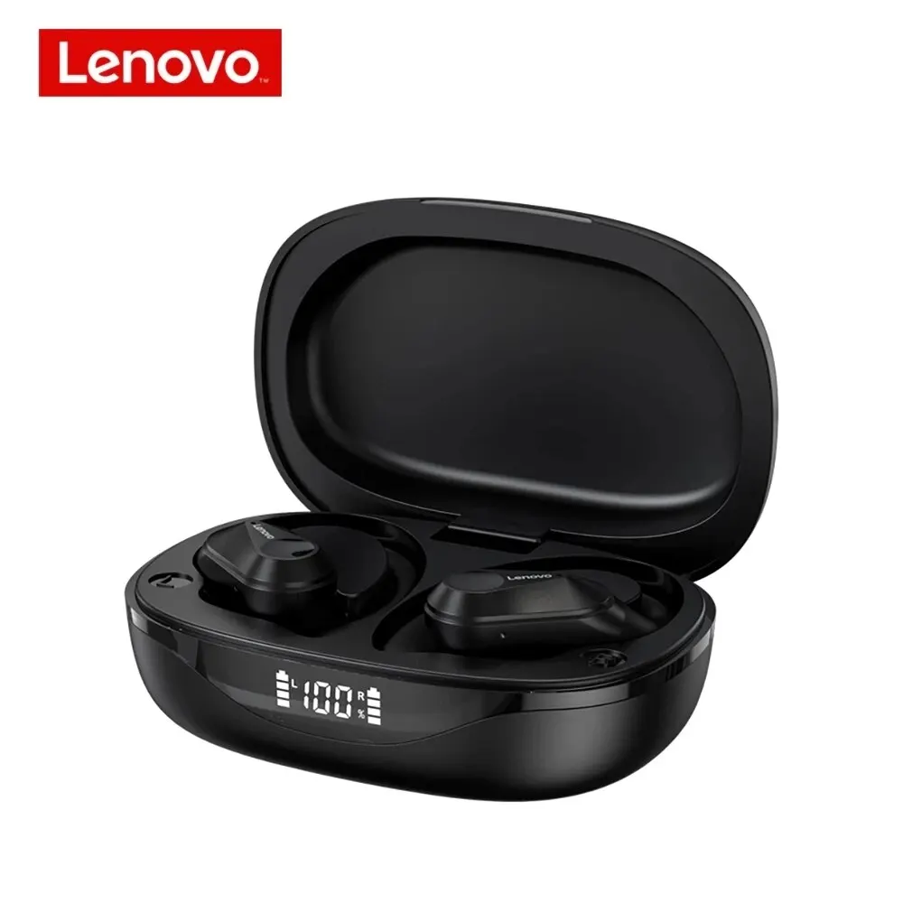 Наушники Lenovo LP75 Bluetooth 5.3 TWS, спортивные беспроводные наушники с микрофонами, кнопочным управлением, светодиодным дисплеем, стереозвуком Hi-Fi (art.: 3920dbe367648) - 3920dbe367648