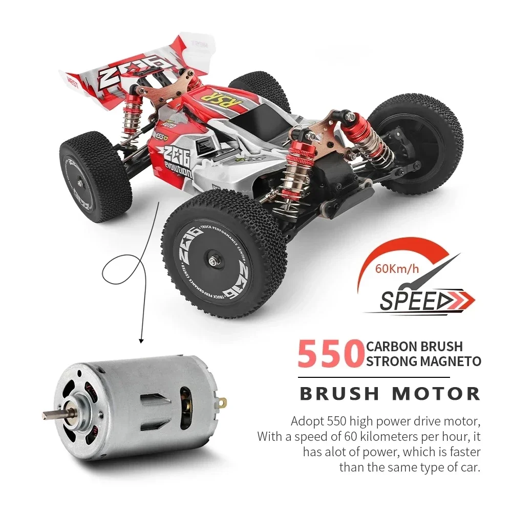 WLtoys 144016 быстрые радиоуправляемые автомобили 35 км/ч или 75 1/14 внедорожник 4WD Дрифт
