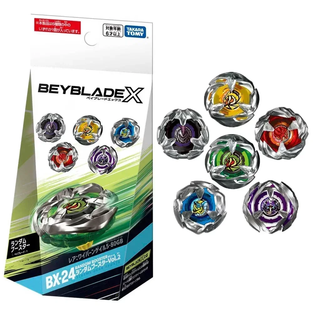 Оригинальный Takara Tomy Beyblade X BX-24 случайный бустер Vol.2