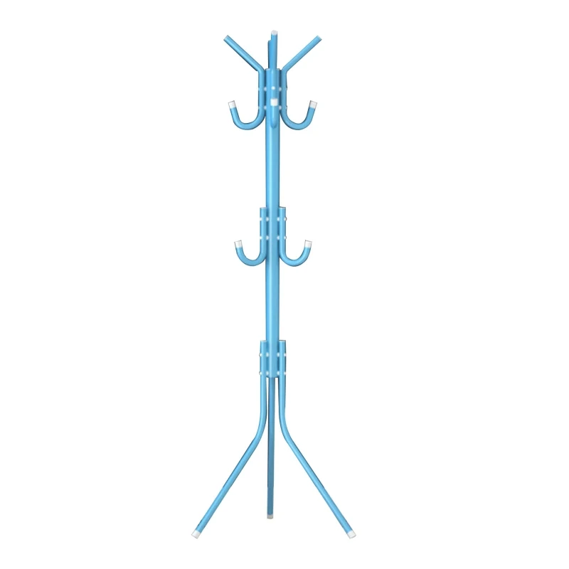 

Free Standing Coat Rack Metal Stand Hall Tree Entry-Way Hanging Clothes Hat Scarf Holder Home Office Floor Hanger