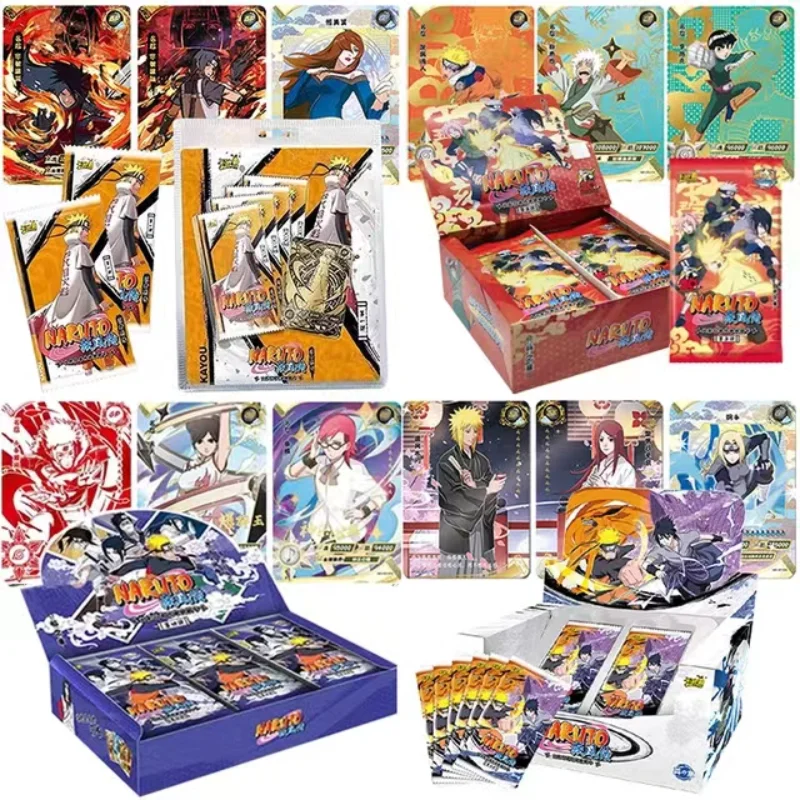 

Kayou Naruto Cards Box Anime Figure Card Booster Pack Sasuke SP Collection Hobby Flash Card Toy BirthdayChristmas Gift for Kids