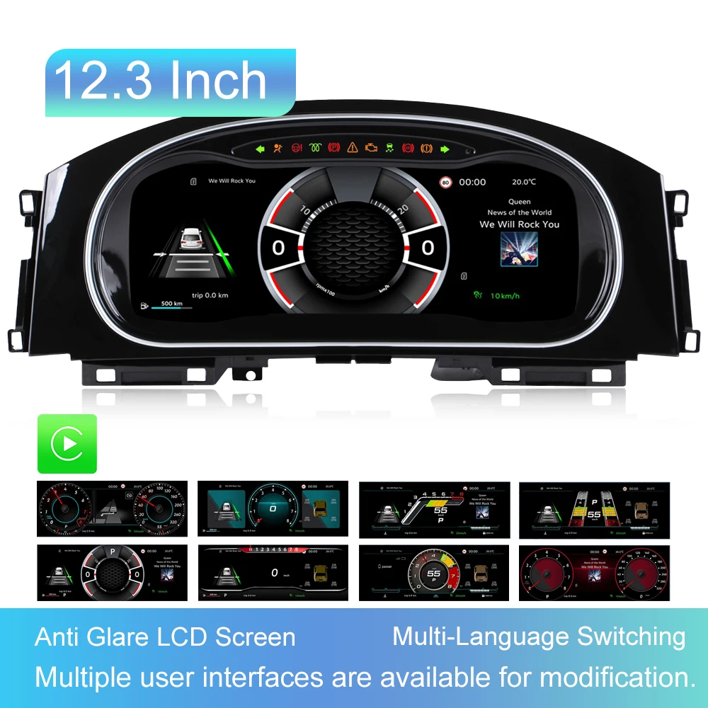 Совместим с VW Golf 7 2014-2020, цифровая приборная панель LCD, виртуальная панель приборов, CarPlay, Android Auto, карты. (art.: 3920dabdd73ba) - 3920dabdd73ba