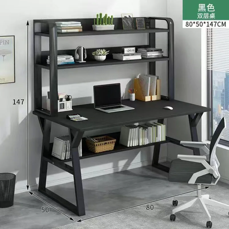 Aoliviya Official New Desk Computer Desktop Desk Bookshelf Combination Household Minimalist Bedroom Student Minimalist  Desk