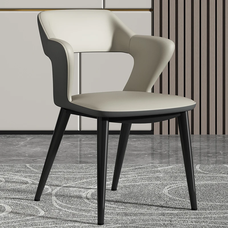 

Удобные черные металлические ножки, обеденные стулья, современные подушки, мягкий стул для ресторана, мягкая спинка, мягкая мебель для стол...