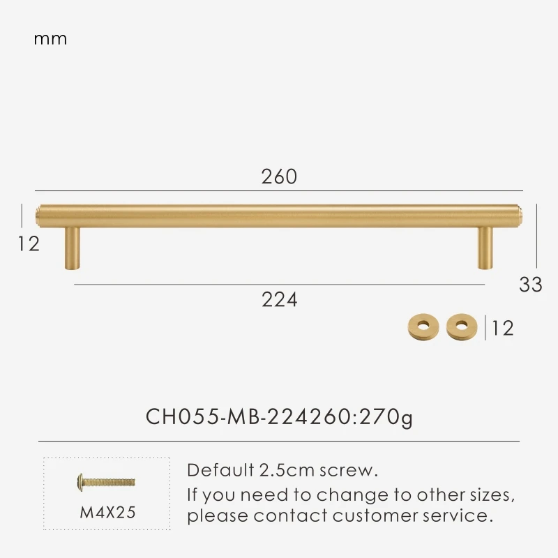 

Ручка для шкафа Nurlin матовая черная латунь