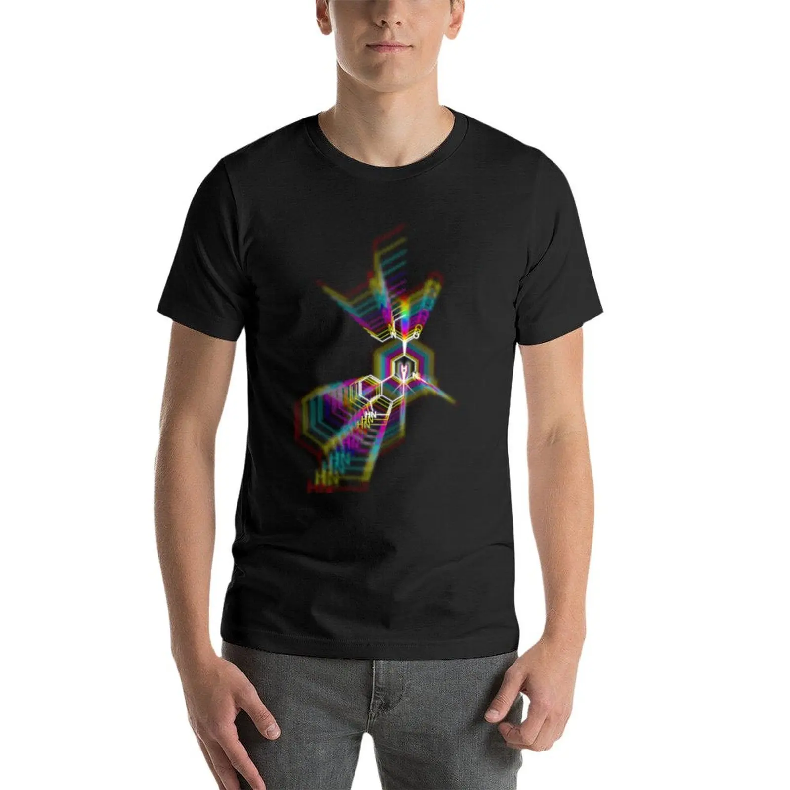 C20H25N3O- LSD футболки графические Аниме мужская тренировочная рубашка