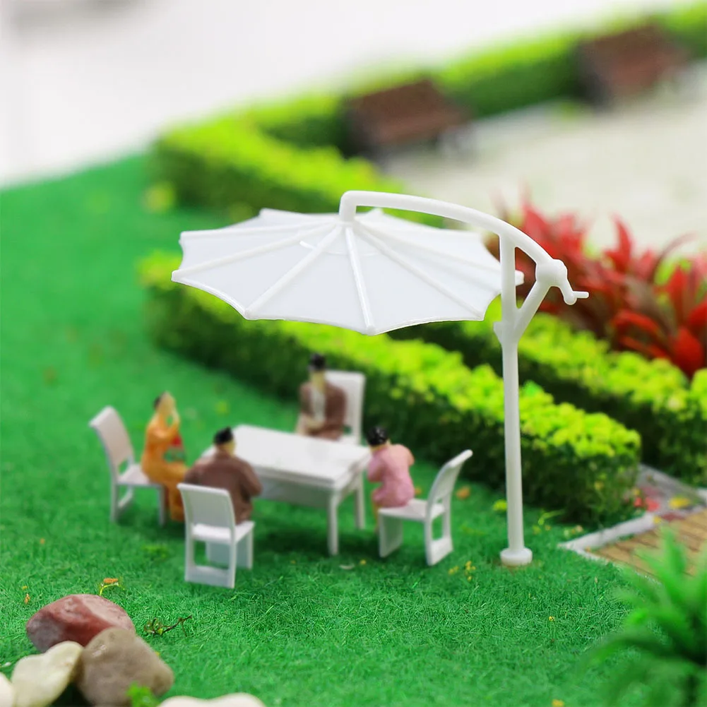 24 шт. DIY зонтик модель железной дороги подвесной Зонтик Подарки 1:75 1:100 1:150 1:200 OO TT N Z масштаб TYS04 Raliway Building